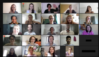 Screenshot deelnemers Summer School