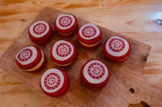Macarons met logo TOPGGz